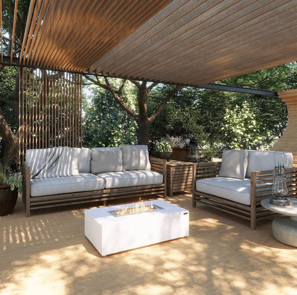 Mirage Bioethanol Fire Pit White