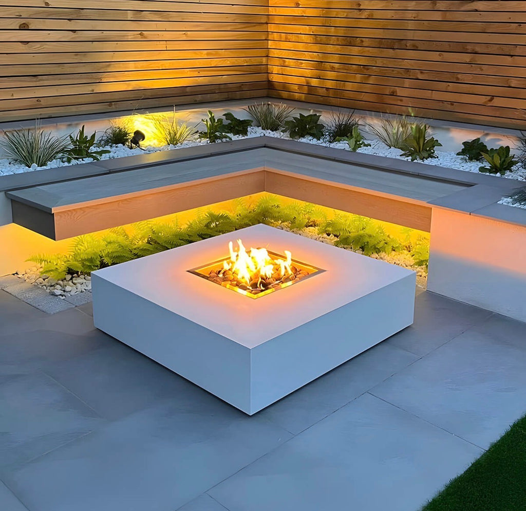 Monte Gas Fire Pit White