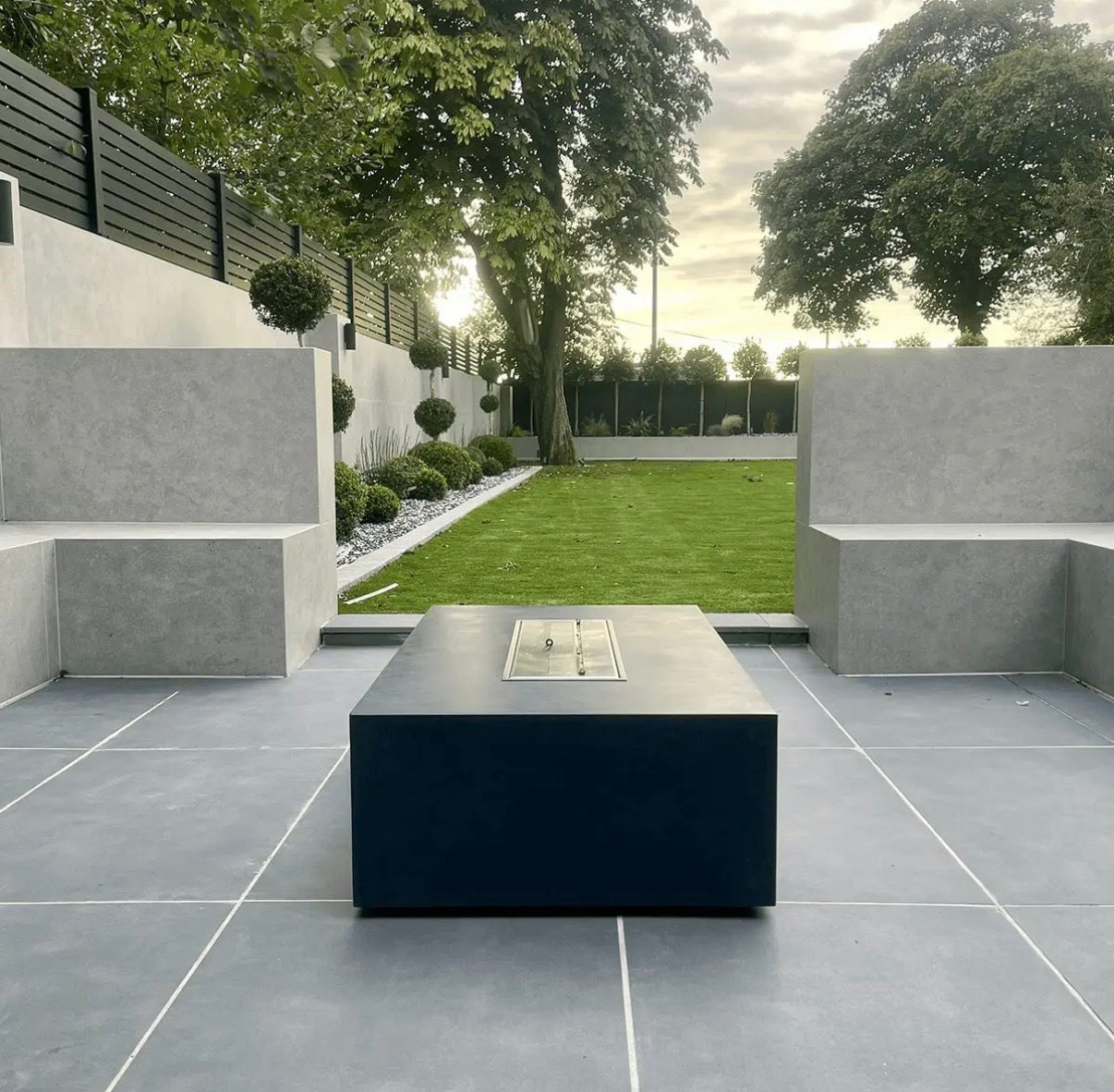 Mirage Bioethanol Fire Pit Grey