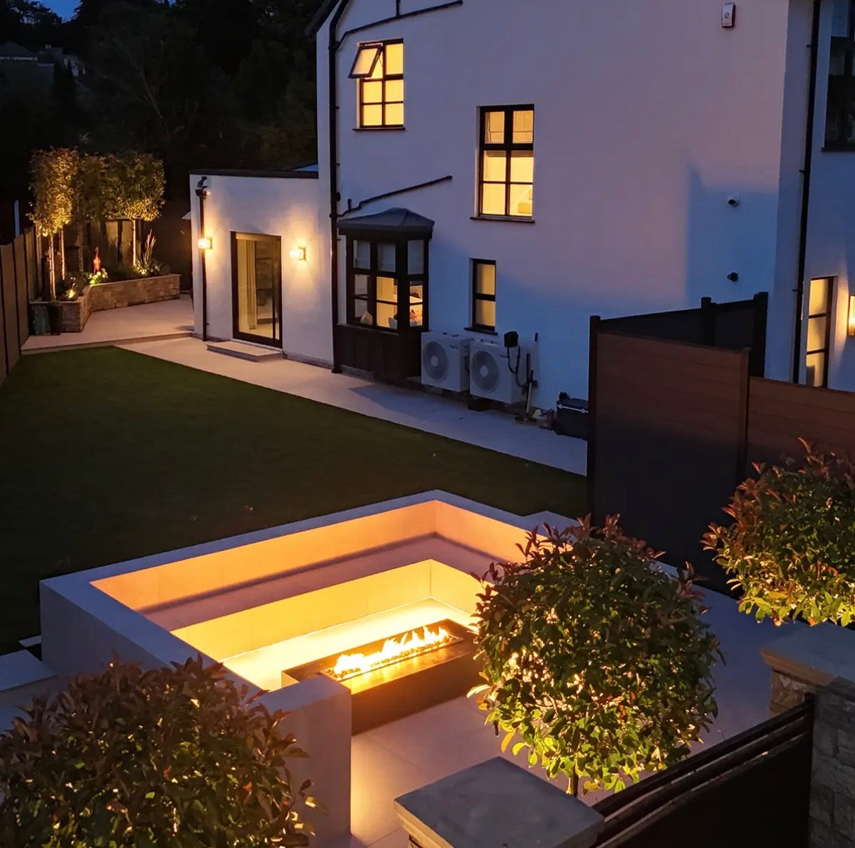 Mezzo Gas Fire Pit Grey