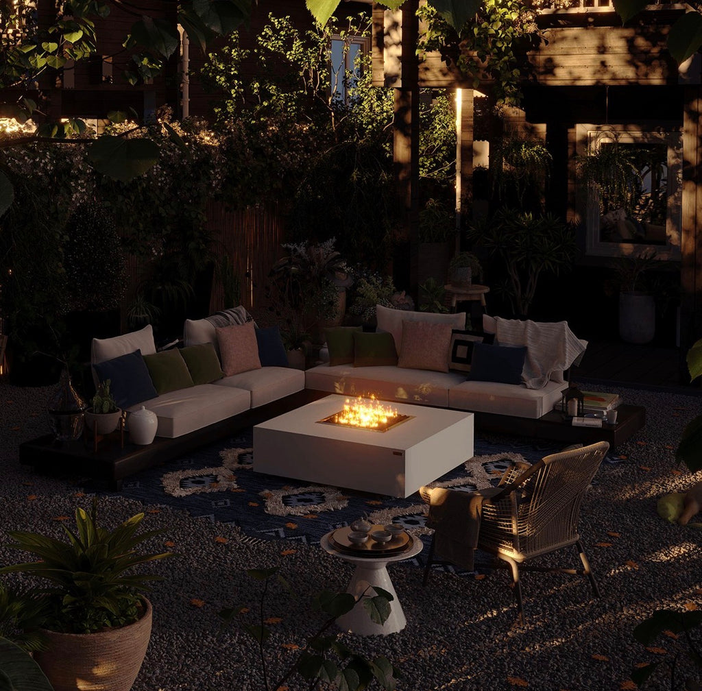 Monte Gas Fire Pit White