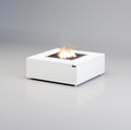 Maroma Gas Fire Pit White | Modern Square Fire Pit