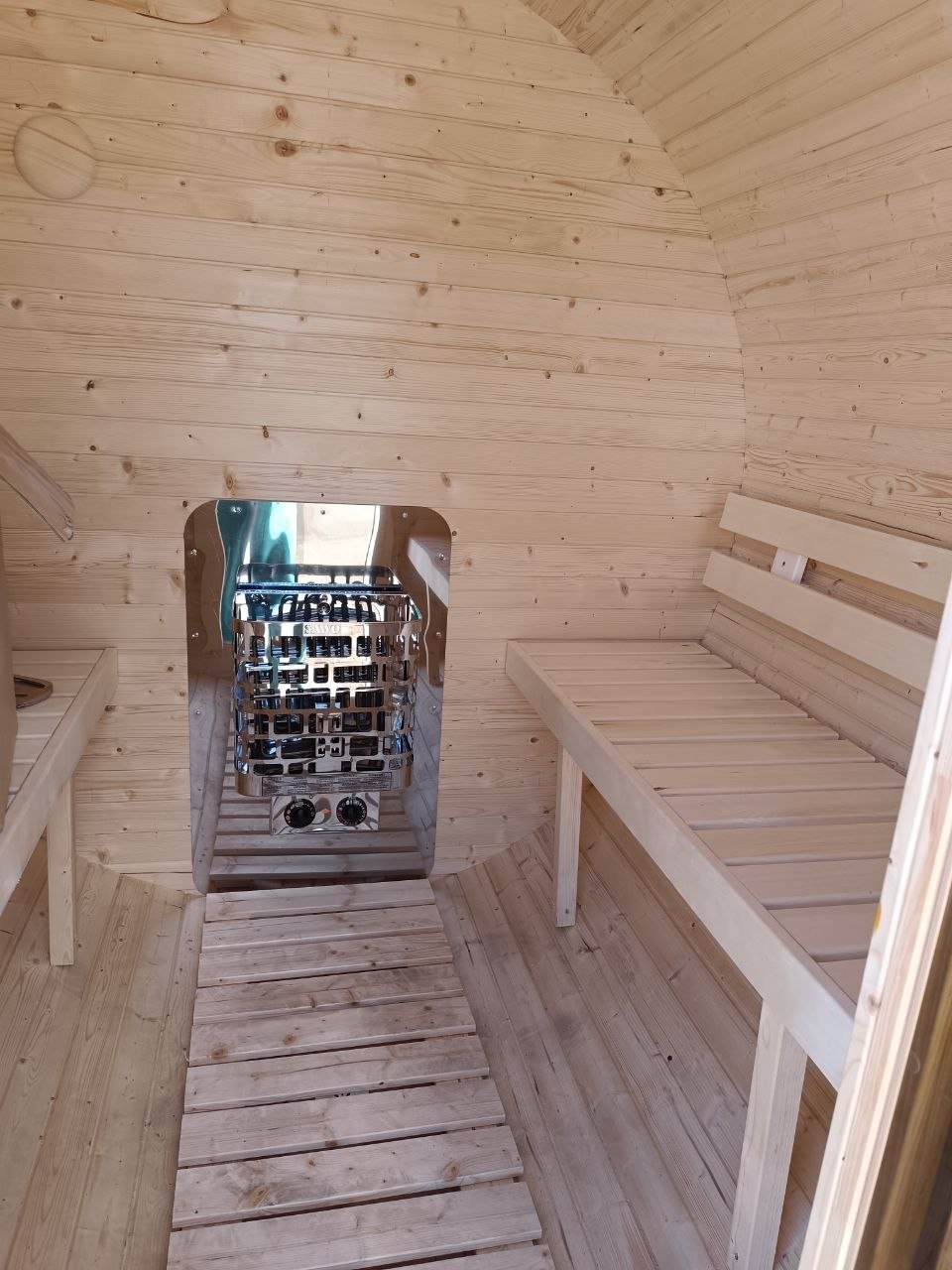 Steam & Oak Gas Barrel Sauna 1.8m (Electric Option)