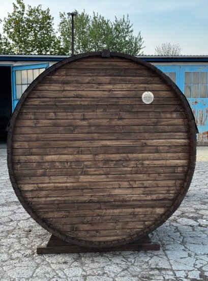 Steam & Oak Gas Barrel Sauna 1.8m (Electric Option)