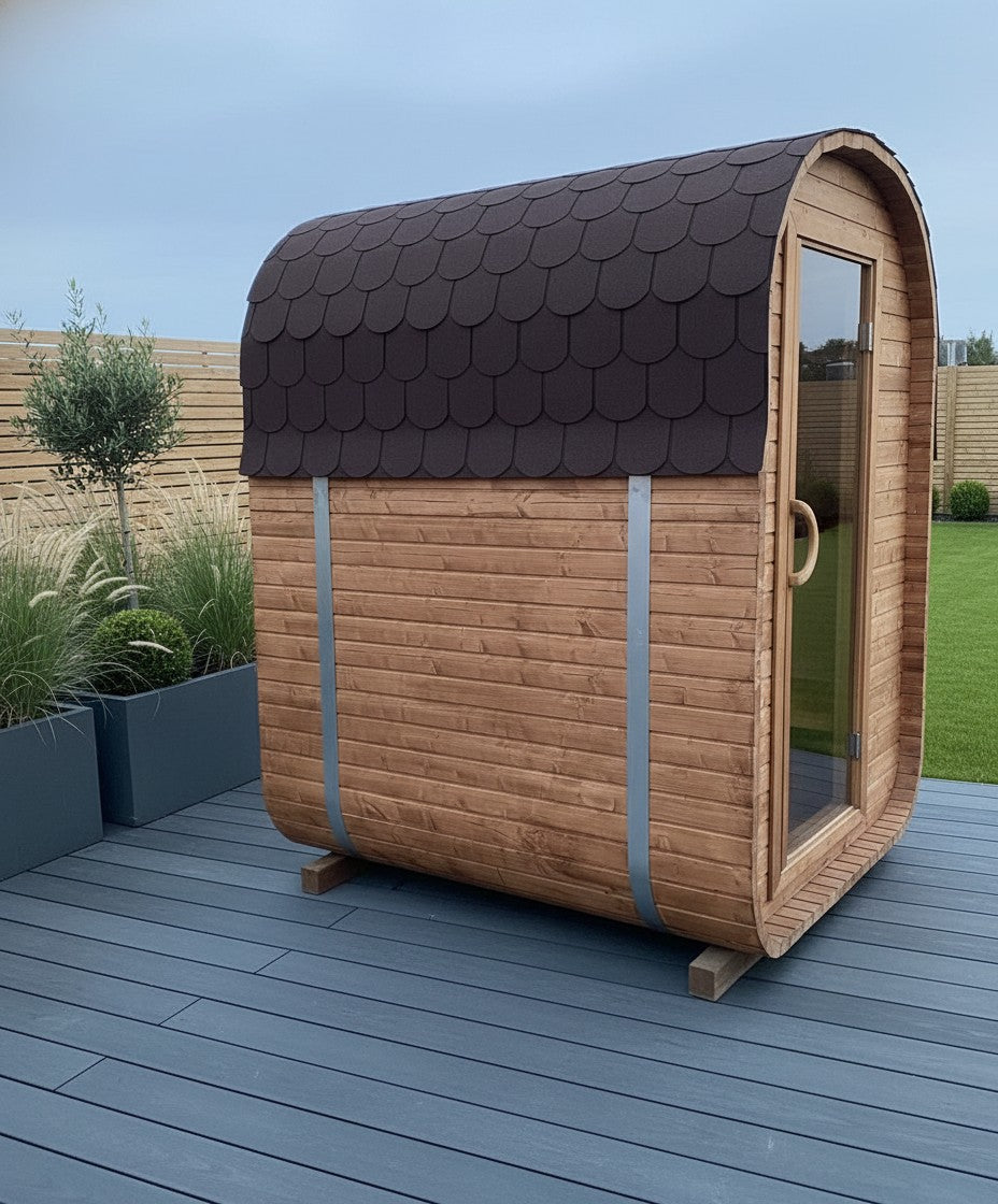 Steam & Oak Gas Cube Sauna 1.8m (Electric Option)
