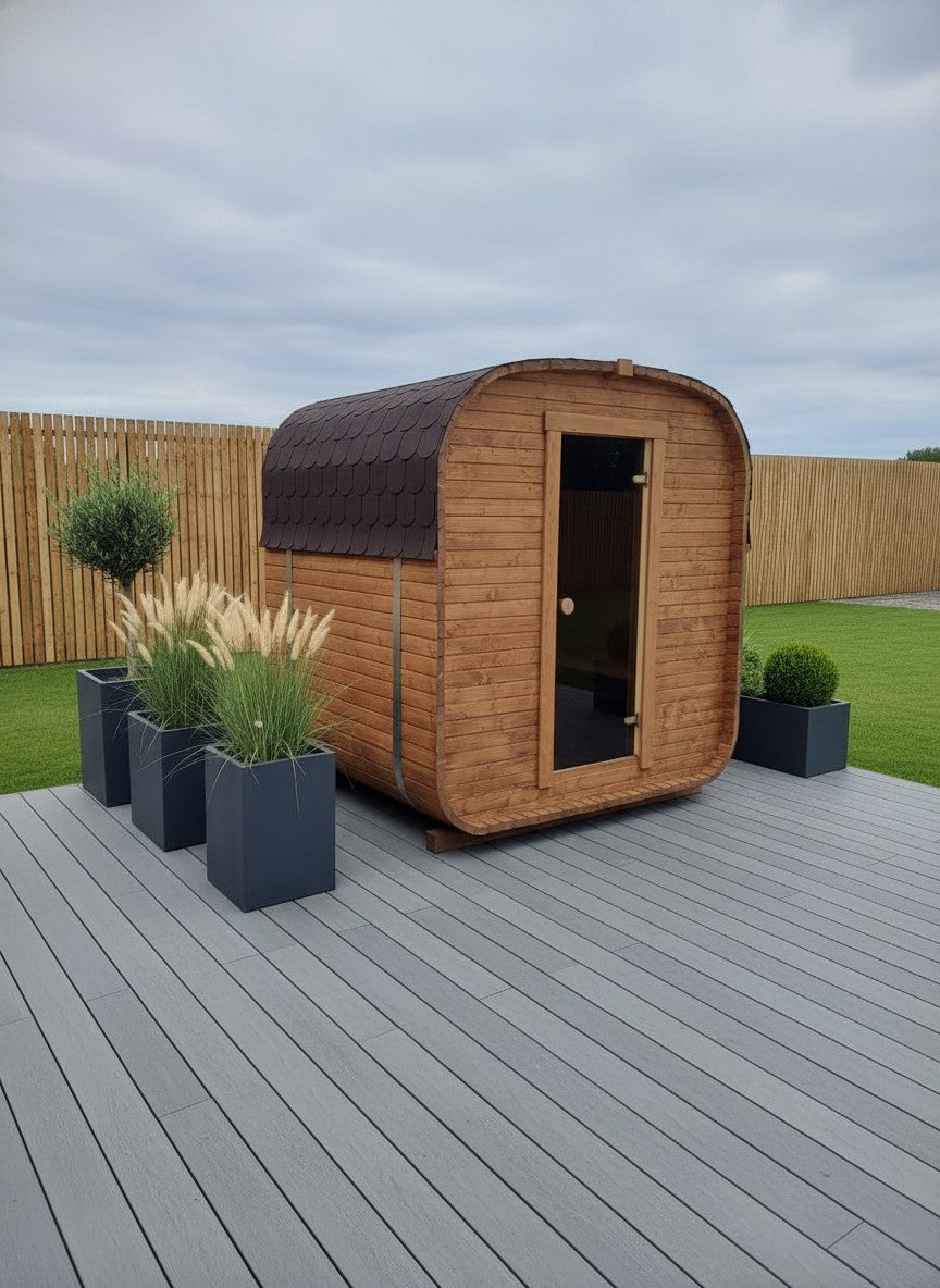 Steam & Oak Gas Cube Sauna 1.8m (Electric Option)