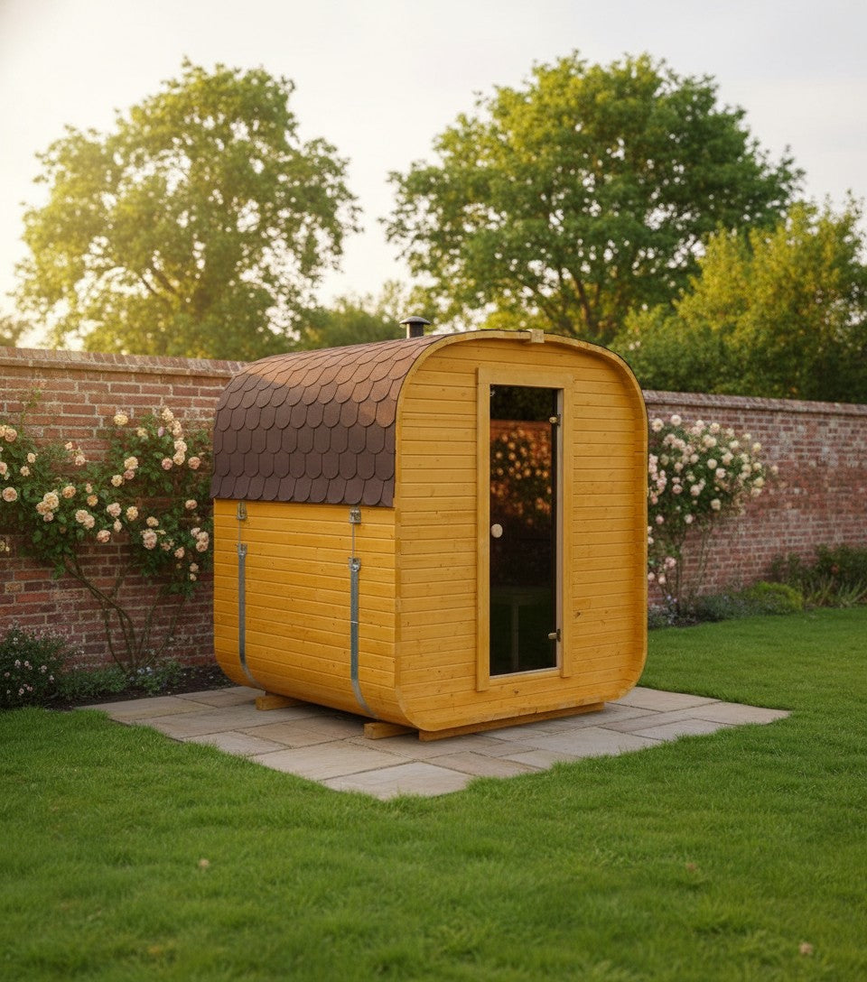 Steam & Oak Gas Cube Sauna 1.8m (Electric Option)