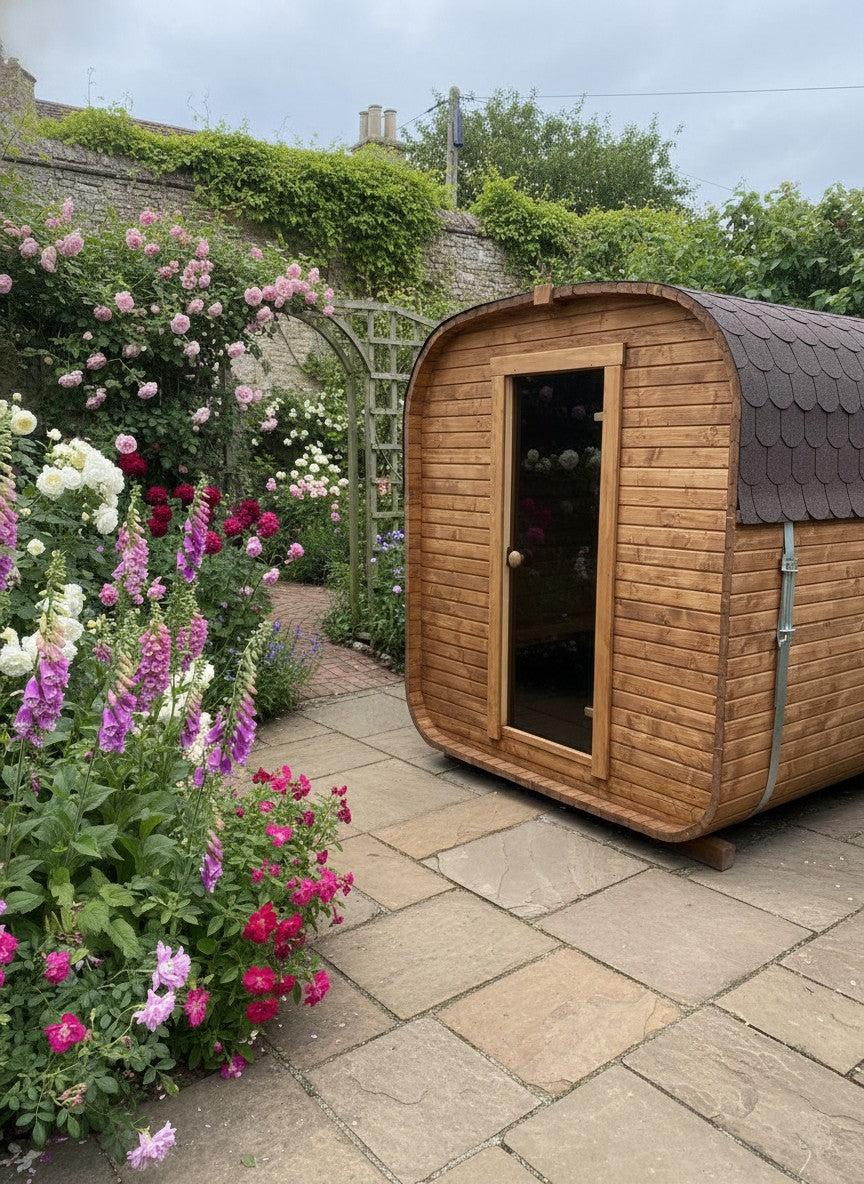 Steam & Oak Gas Cube Sauna 1.8m (Electric Option)