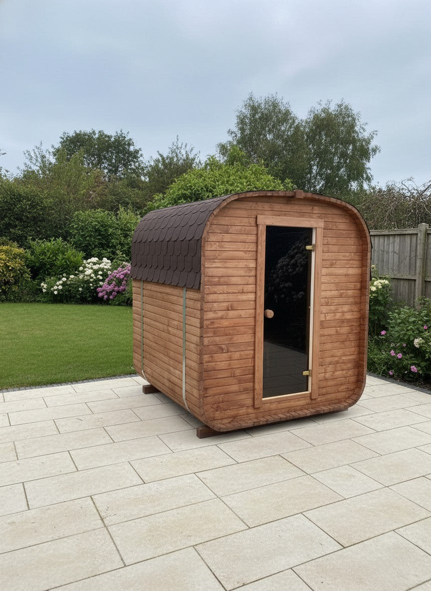 Steam & Oak Gas Cube Sauna 1.8m (Electric Option)