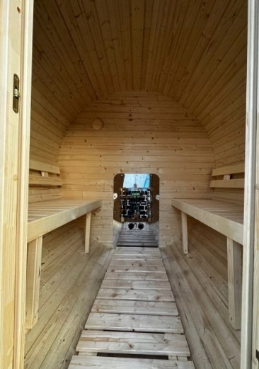 Steam & Oak Gas Barrel Sauna 1.8m (Electric Option)