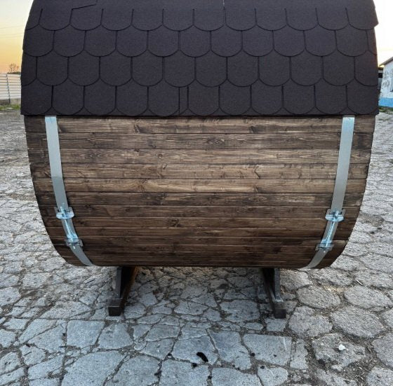 Steam & Oak Gas Barrel Sauna 1.8m (Electric Option)