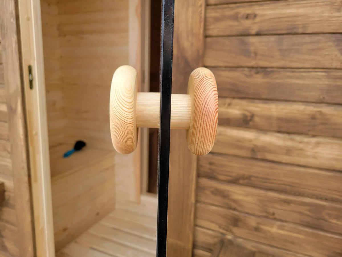 Steam & Oak Gas Barrel Sauna 3m with Anteroom (Electric or Wood-Fired)