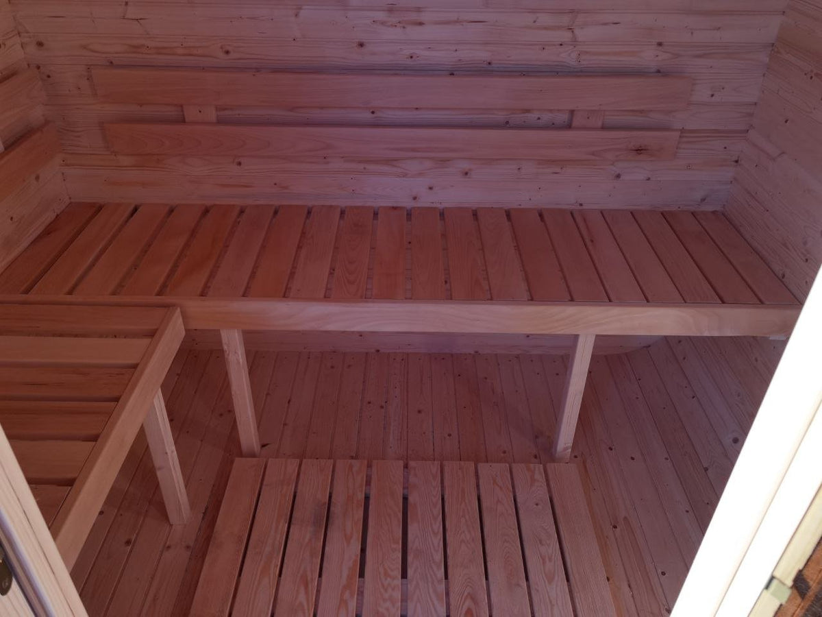 Steam & Oak Gas Cube Sauna 1.8m (Electric Option)