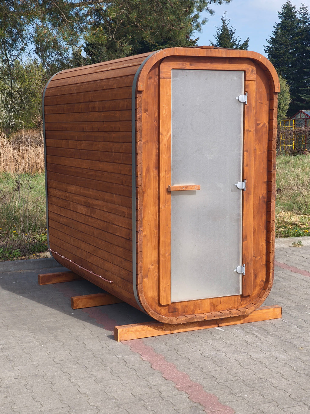 Steam & Oak Gas Sauna Pod 2.4m (Electric Option)