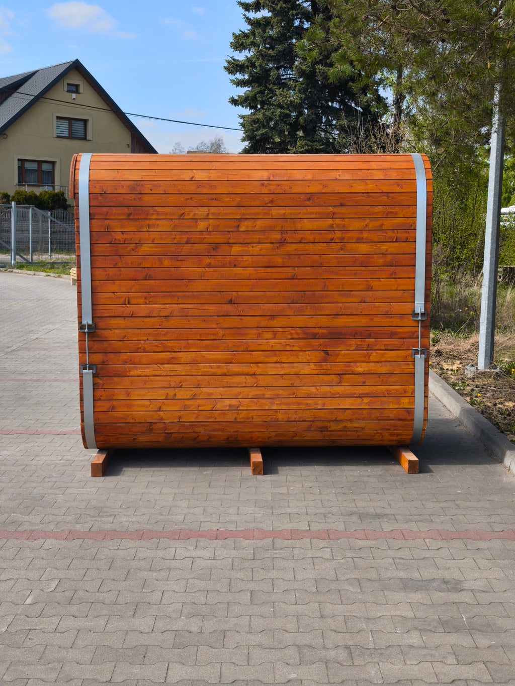 Steam & Oak Gas Sauna Pod 2.4m (Electric Option)