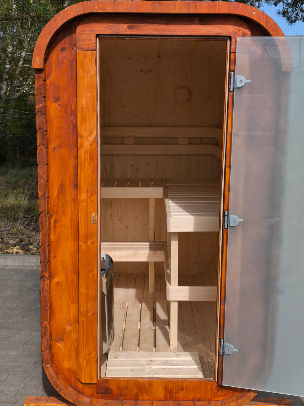 Steam & Oak Gas Sauna Pod 2.4m (Electric Option)