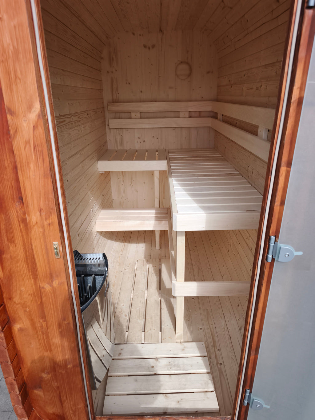 Steam & Oak Gas Sauna Pod 2.4m (Electric Option)