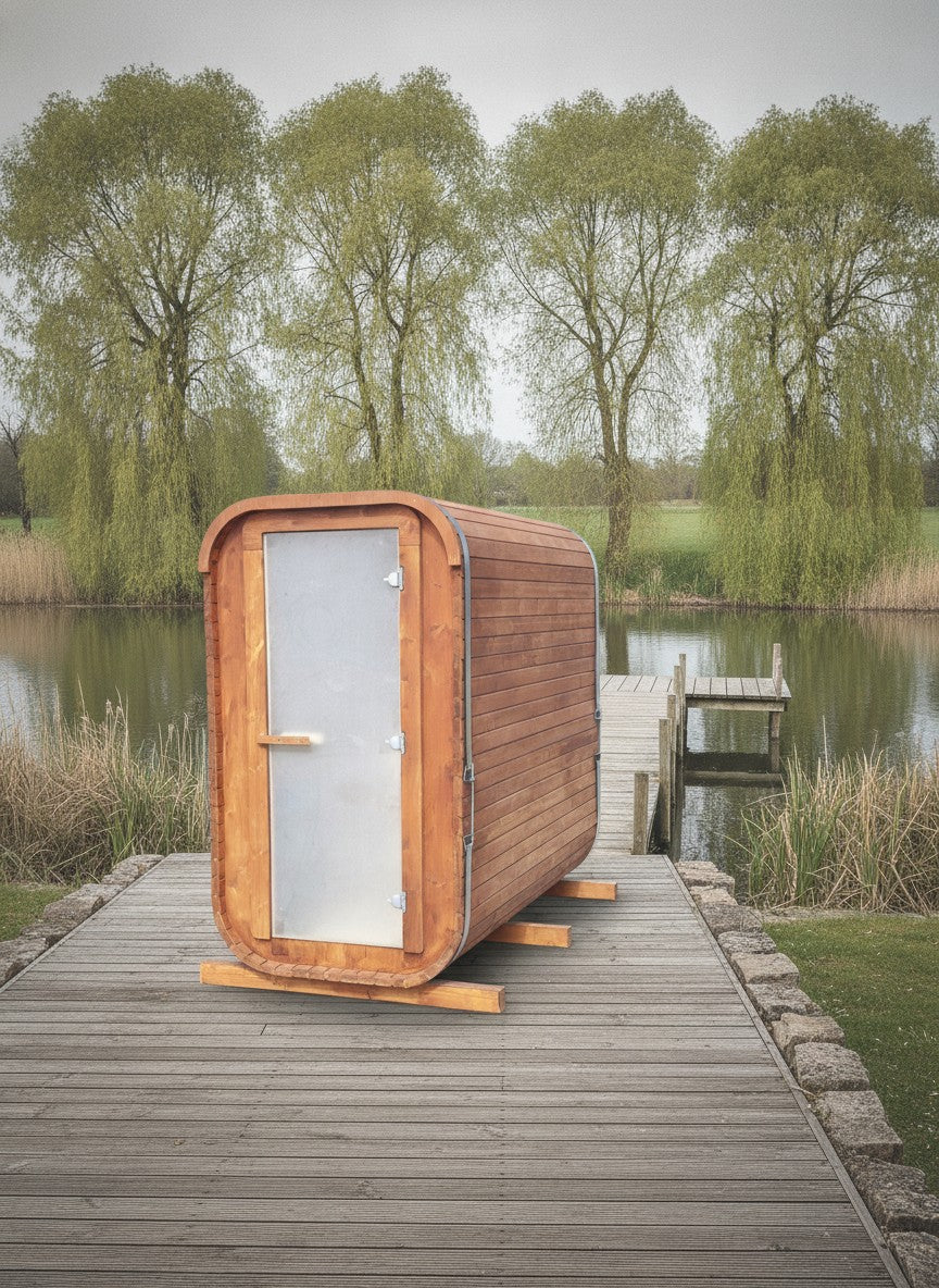 Steam & Oak Gas Sauna Pod 2.4m (Electric Option)